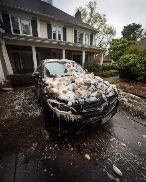 My Neighbor Said My Car Blocked His Decorations, Then Threw Eggs at It!